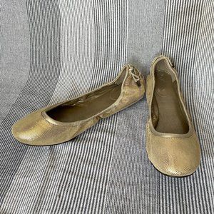 Maria Sharapova Cole Haan Nike Air Gold Ballet Flats 9.5